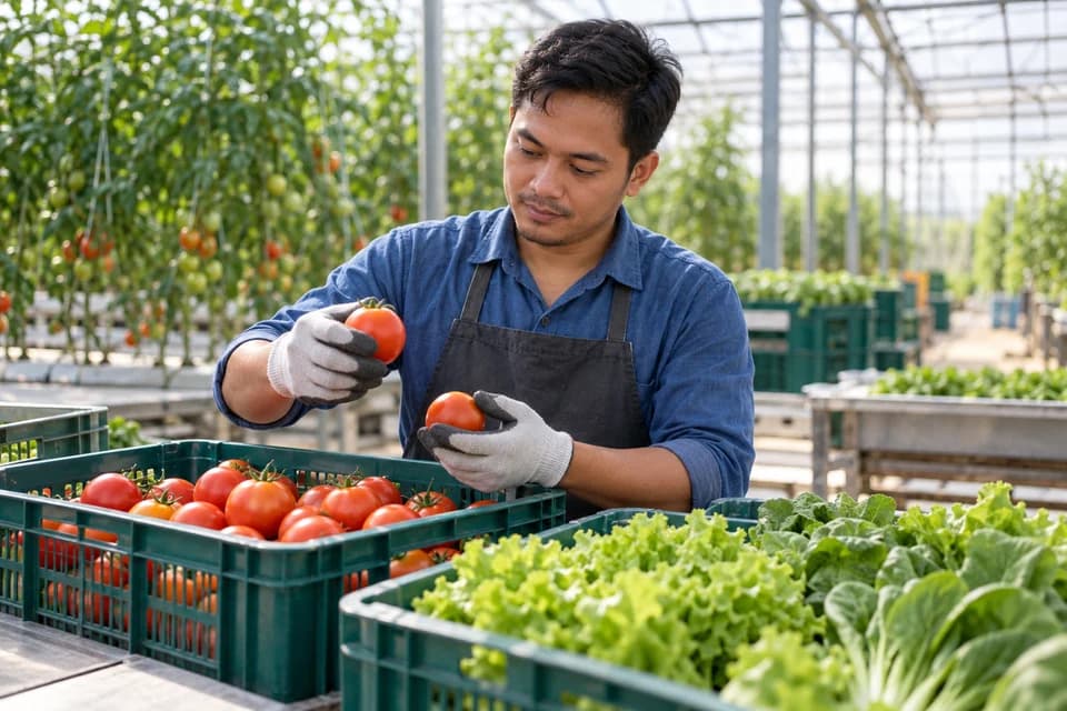 Male professional in a representative agriculture & food processing workplace