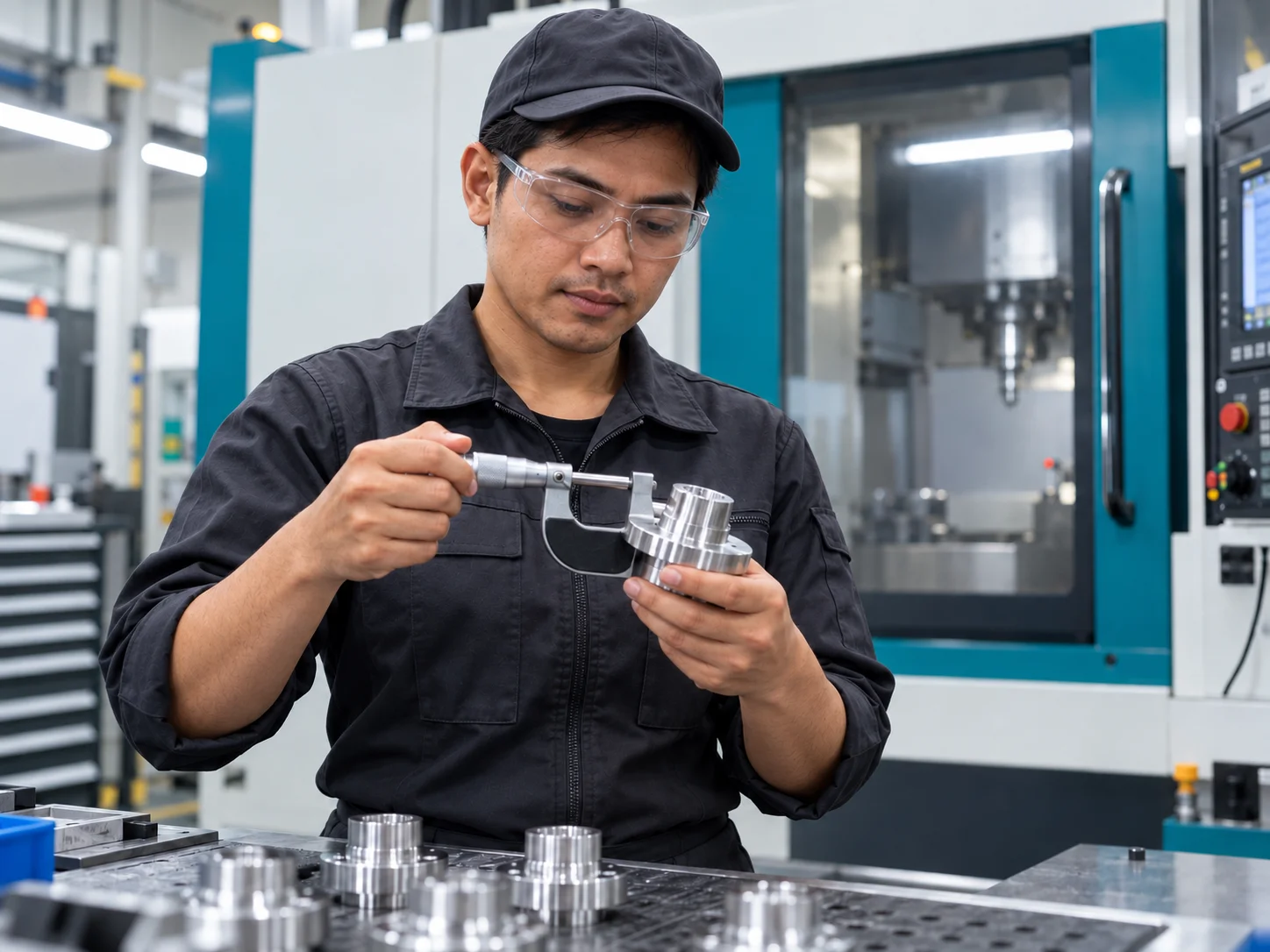 Male professional in a representative cnc & machining workplace